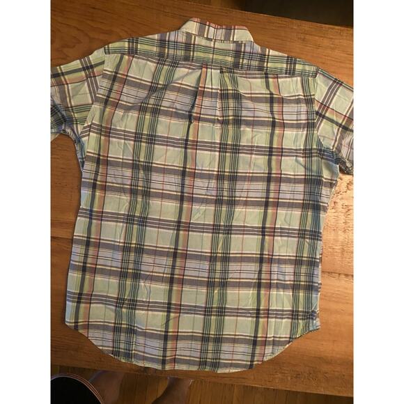 Ralph Lauren Classic Fit Mens Medium Button Up Short Sleeve Shirt Multicolored - Picture 8 of 9